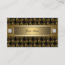 Buscar remolinos tarjetas de visita Oro