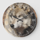 Buscar del lobo relojes de pared Gris