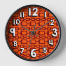 Buscar rectangulares relojes de pared Naranja