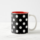 Buscar lunares blancos y negros tazas Femenino