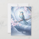 Buscar pájaros azules tarjetas Floral