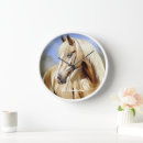 Buscar caballos hermosos relojes de pared Palomino
