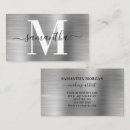 Buscar silver tarjetas de visita Minimalista