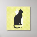Buscar gato blanco y negro lienzos General y unisex