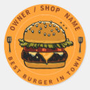 Buscar burger pegatinas Quemar