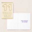 Buscar 11 años tarjetas General y unisex