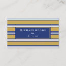 Buscar rayas azules tarjetas de visita Para él