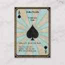 Buscar espada tarjetas de visita Vintage