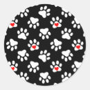 Buscar perro blanco y negro pegatinas Amante del perro