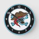 Buscar pirata relojes de pared 9 º oscilación
