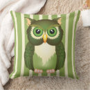 Buscar búho verde cojines Para todos