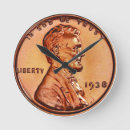 Buscar lincoln relojes de pared Centavo de cobre