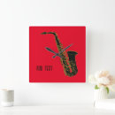 Buscar saxofón relojes de pared Música