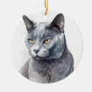 Buscar gato azul ruso adornos 9 º gata