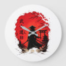 Buscar samurai relojes de pared Katana