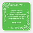 Buscar bendición irlandesa pegatinas Verde