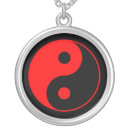 Buscar yin yang collares rojo