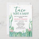 Buscar taco invitaciones Taco baby ducha