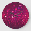 Buscar noche relojes de pared Purpurina