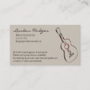 Buscar profesor particular la música de tarjetas de visita Guitarrista