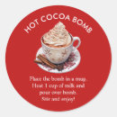 Buscar cocoa pegatinas Bomba de cacao caliente