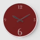 Buscar vino rojo relojes de pared Color sólido