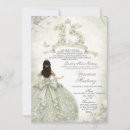 Buscar verde y plata invitaciones Para ella