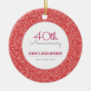 Buscar 40 aniversario adornos Parejas
