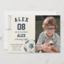Buscar del fútbol invitaciones de cumpleaños Cualquier niño