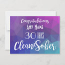 Buscar la sobriedad tarjetas de aniversario Sobrio