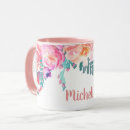 Buscar tipografía floral tazas Para ella