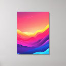 Buscar silueta lienzos Puesta de sol