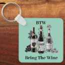 Buscar botella de vino llaveros Rojo