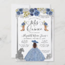Buscar caballo azul invitaciones Acuarela floral