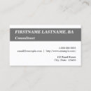Buscar consultores tarjetas de visita Elegante