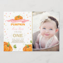 Buscar la calabaza invitaciones de cumpleaños Chica