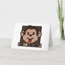 Buscar chimpancé divertido tarjetas Primate