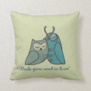 Buscar búhos azules cojines Amarillo