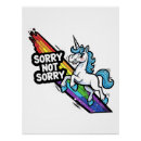 Buscar unicornio divertido posters Arcoíris