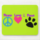 Buscar paz y amor alfombrillas de raton Amar