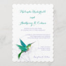 Buscar colibrí invitaciones Turquesa