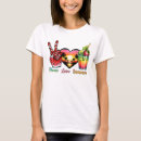 Buscar paz y amor camisetas Diversión
