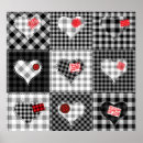 Buscar corazones negros posters Patrón