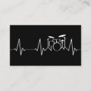 Buscar percusión tarjetas de visita Negro