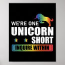 Buscar unicornio divertido posters Animal