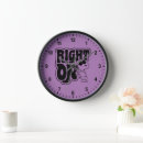 Buscar cómico relojes de pared Tipografía