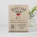 Buscar patio trasero invitaciones De grupo bbq
