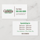 Buscar tocón árbol de tarjetas de visita Servicio de árboles