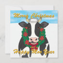 Buscar vaca del moo tarjetas de navidad Bovino