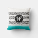 Buscar turquesa y negro cojines Patrón